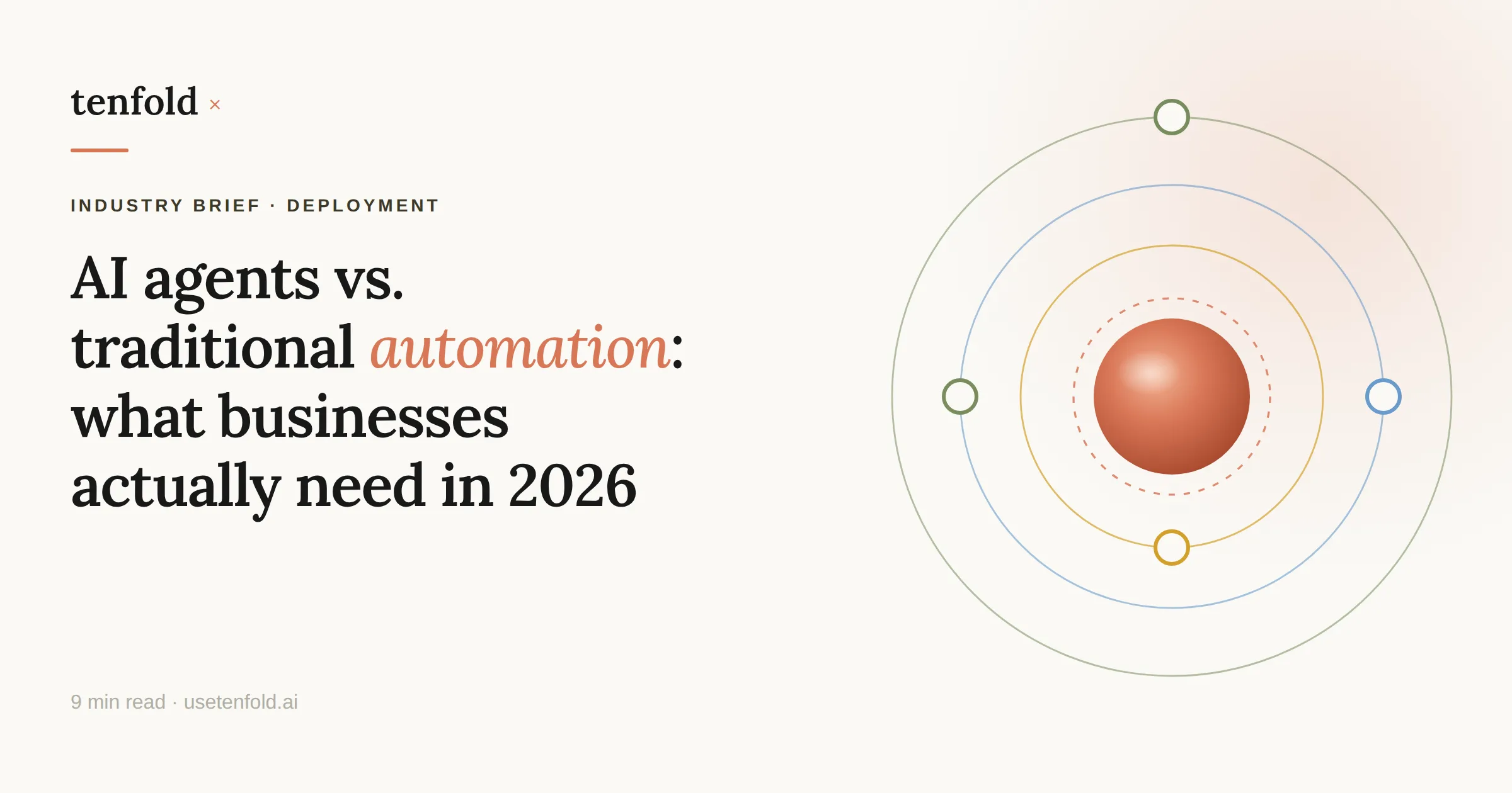AI Agents vs. Traditional Automation: What Businesses Actually Need to Deploy in 2026