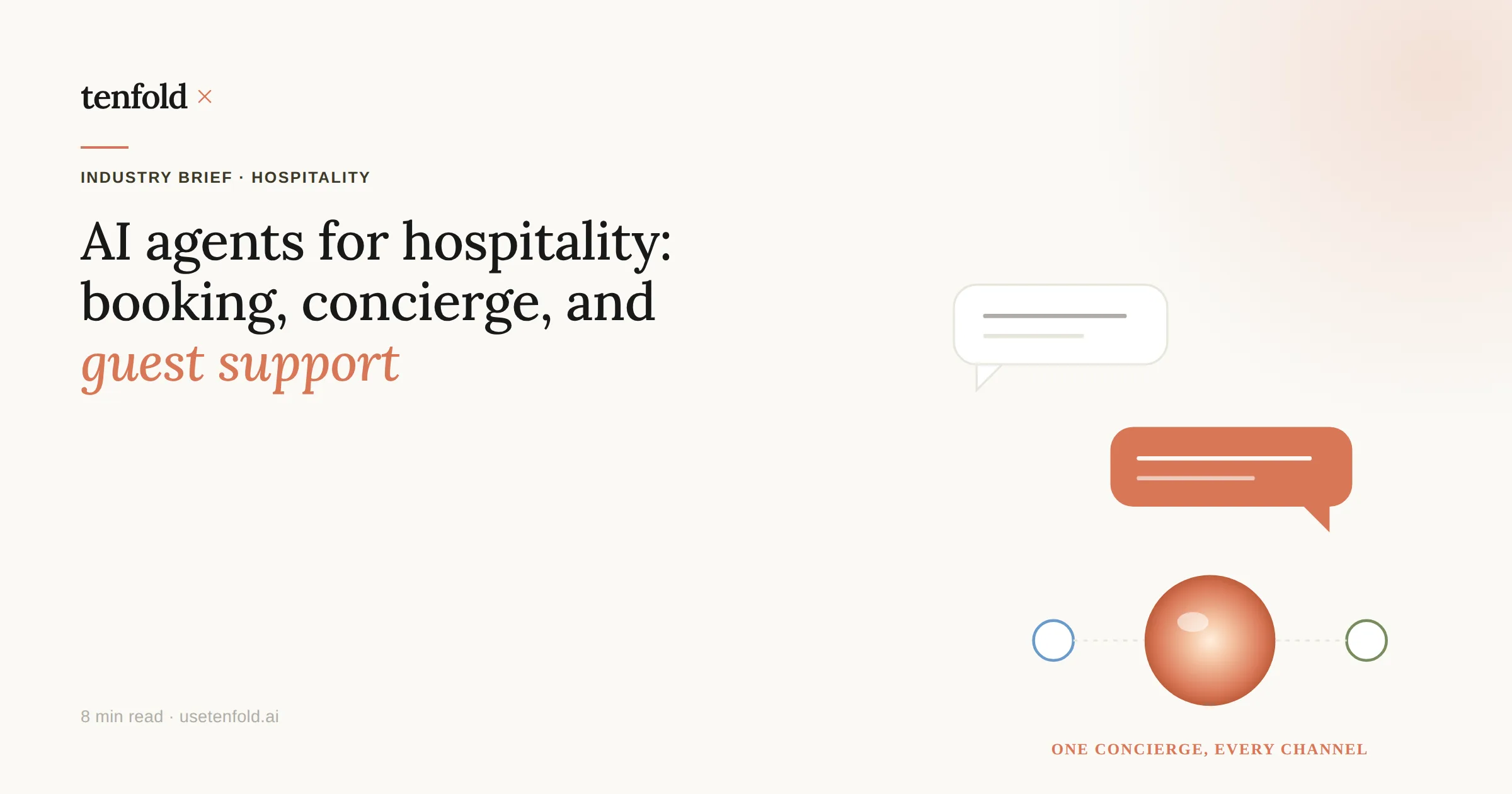 AI Agents for Hospitality: Booking, Concierge, and Guest Support Automation